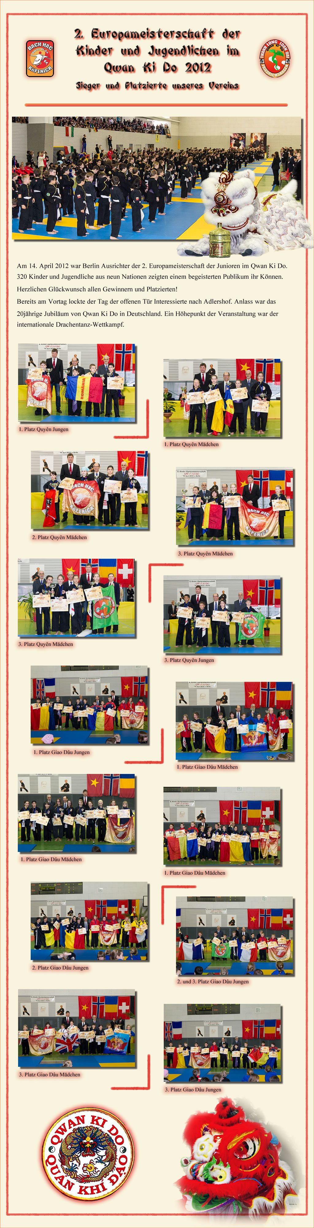 2012 ~ 2. Europäische Clubmeisterschaft der Junioren 2012 in Berlin