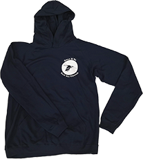 Hoody blau Vorderseite